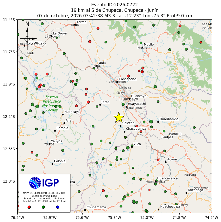Mapa Sísmico IGP