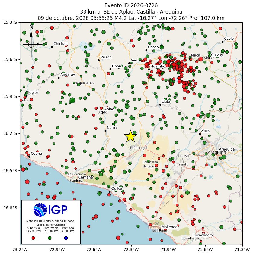 Mapa Sísmico IGP