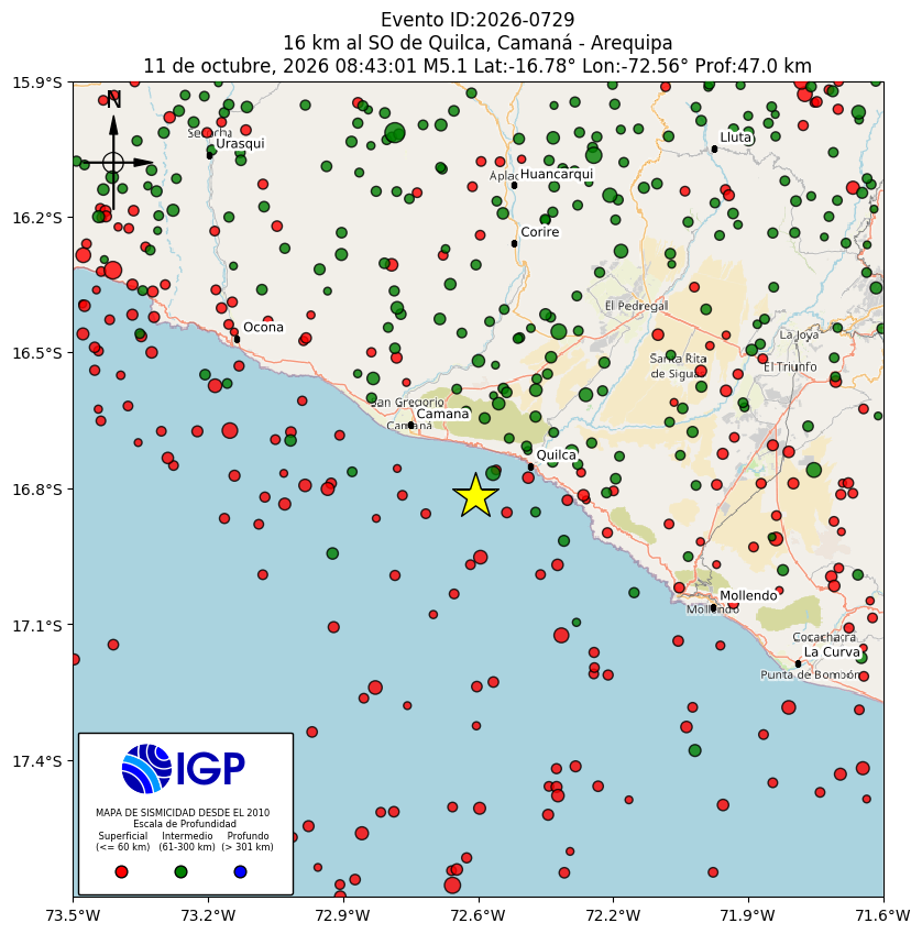 Mapa Sísmico IGP