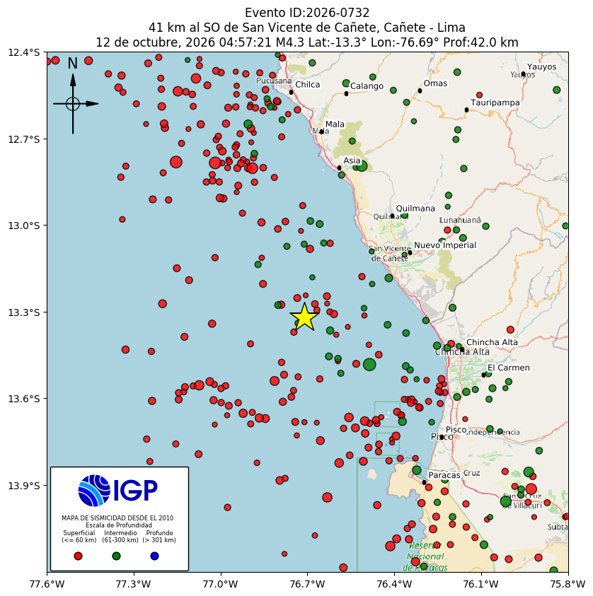 Mapa Sísmico IGP